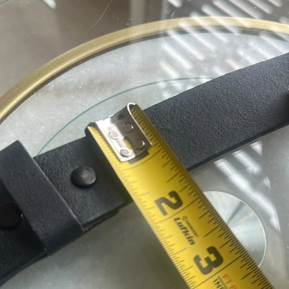 52” Cinturones MADFLOUR Premium Leather Belt with Stn Steel Bkle - Big & Tall